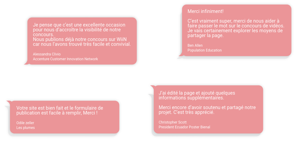 Les t&eacute;moignages