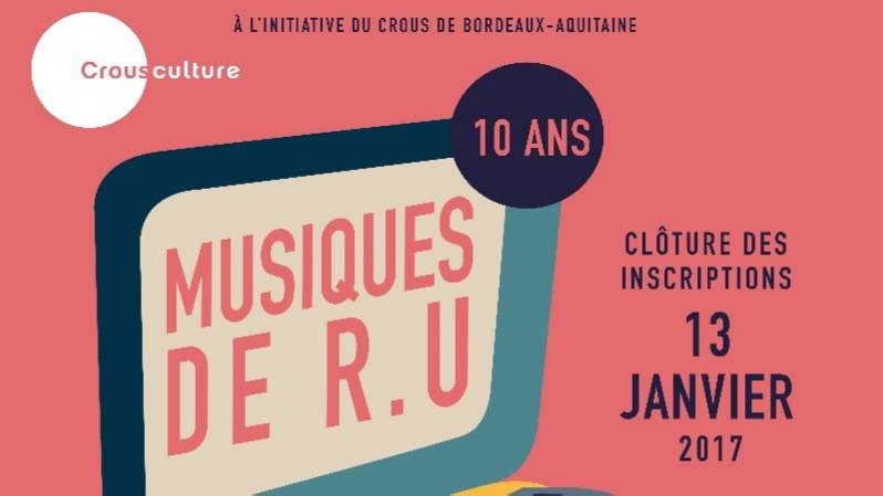 Concours CROUS Musiques de R.U. 2016-2017