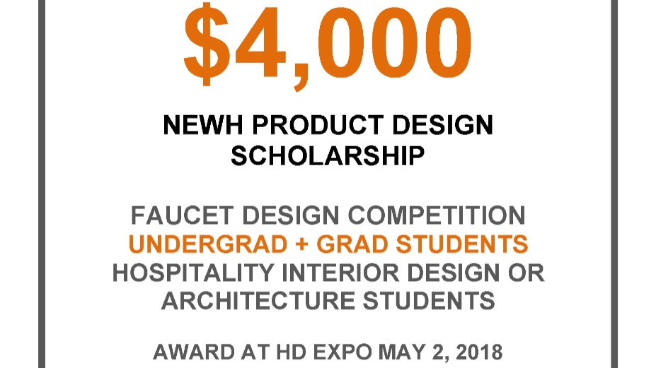 NEWH Product Design Competition $4,000 Scholarship